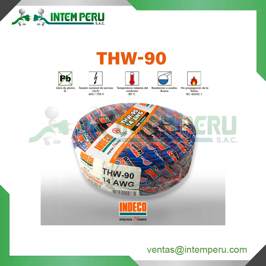 CABLE THW-90 14 AWG
