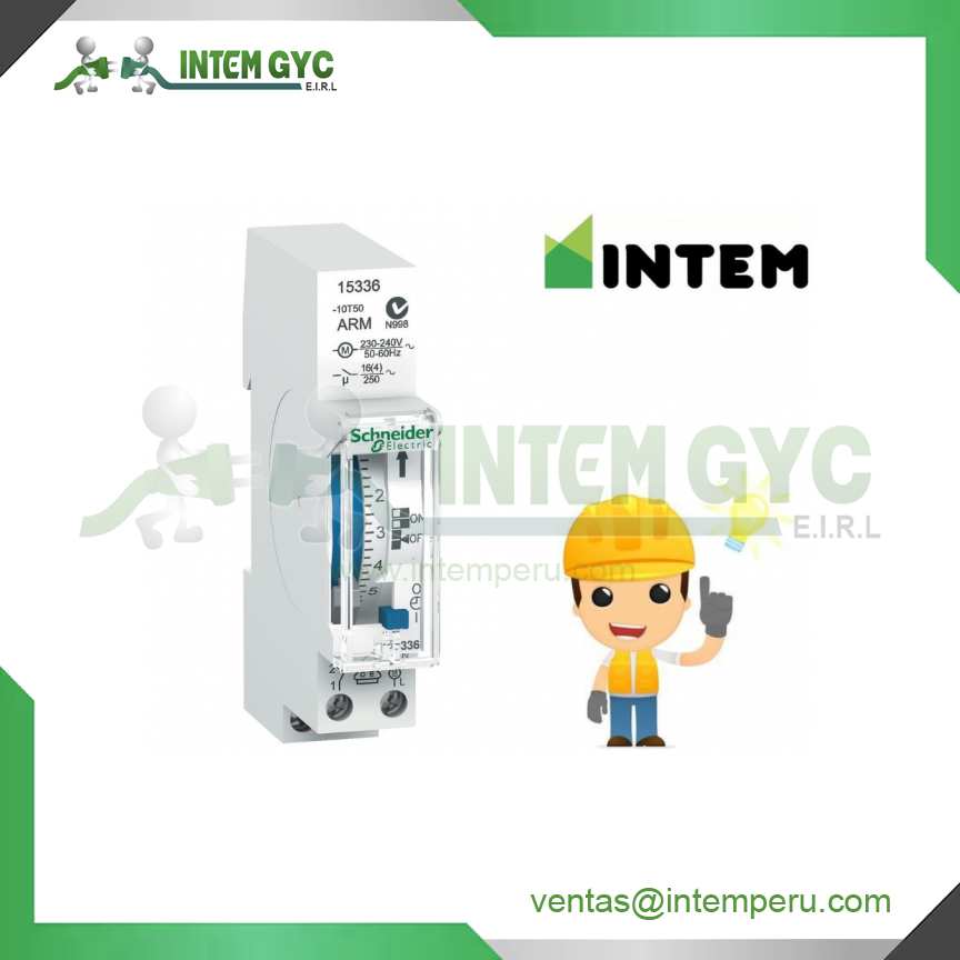 INT.HORARIO ANALOG. IH DIARIO, 16A, 1NA, 100H/RES. 18MM