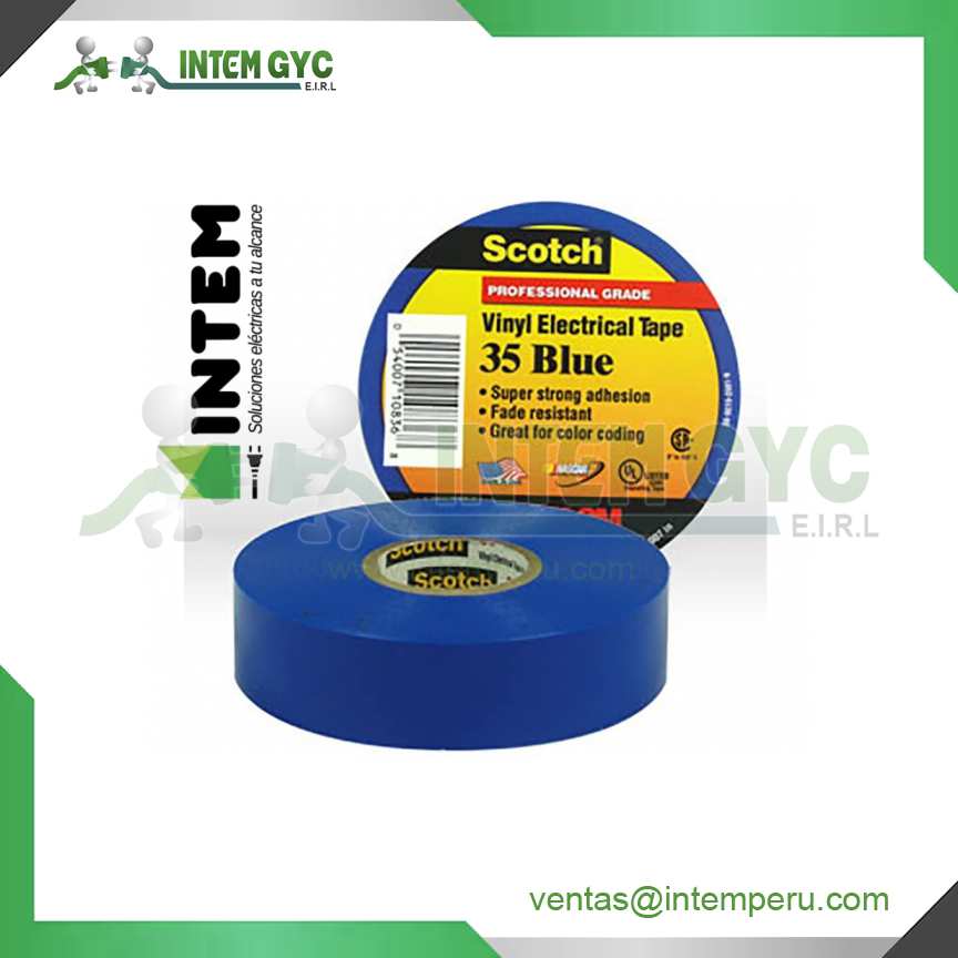 CINTA VINILICA SCOTCH 35 AZUL