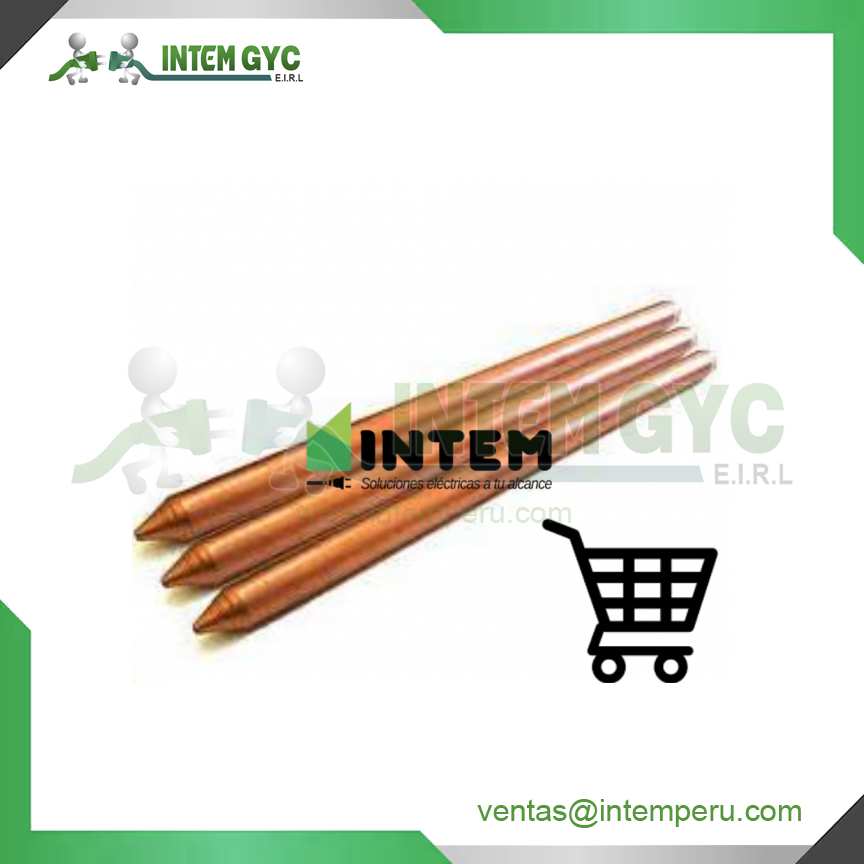 VARILLA DE COBRE 3/4 POR 240M